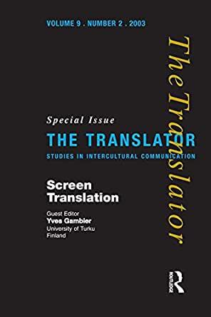 Image for Screen Translation: Special Issue of The Translator (Volume 9/2, 2003)