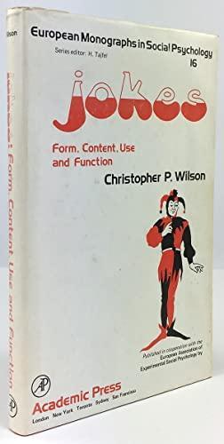Image for Jokes: Form, content, use, and function (European monographs in social psyc hology)