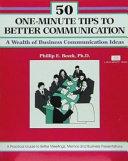Image for 50 One-minute Tips for Better Communication