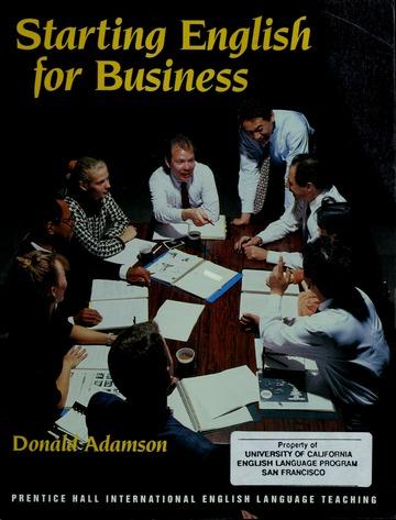 Image for Starting English for business