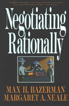 Image for Negotiating Rationally