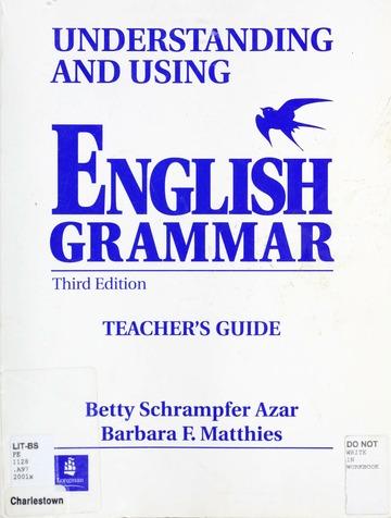 Image for Understanding and using English grammar