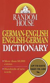 Image for Random House German-English English-German Dictionary: Second Edition