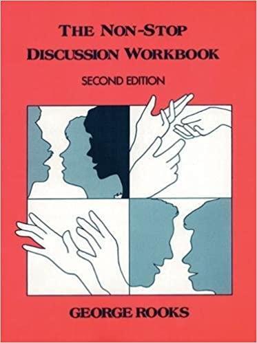 Image for The Non-Stop Discussion Workbook: Problems for Intermediate and Advanced St udents of English