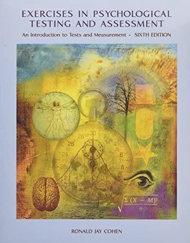 Image for Psychological Testing and Assessment: An Introduction to Tests and Measurem ent Sixth Edition