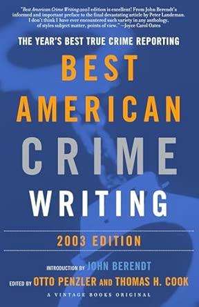 The Best American Crime Writing