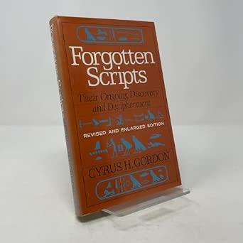 Forgotten Scripts: Their Ongoing Discovery and Deciperment
