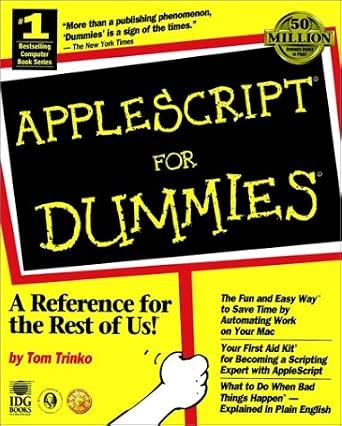 AppleScript For Dummies