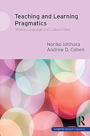 Teaching and Learning Pragmatics