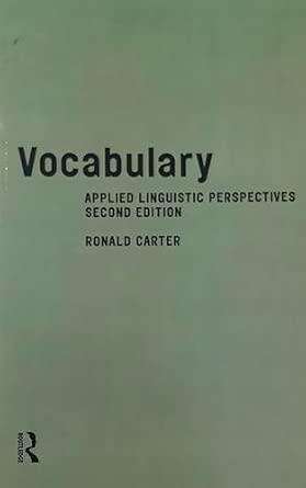 Vocabulary:: Applied Linguistic Perspectives